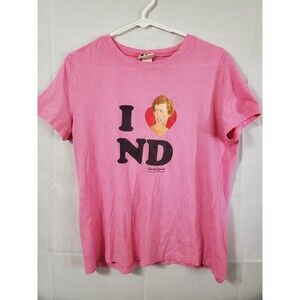 Vintage Napolean Dynamite I Love ND Mighty Fine Brand T Shirt Pink Youth Size XL